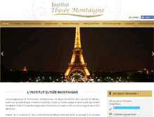 Tablet Screenshot of institut-elysee-montaigne.com